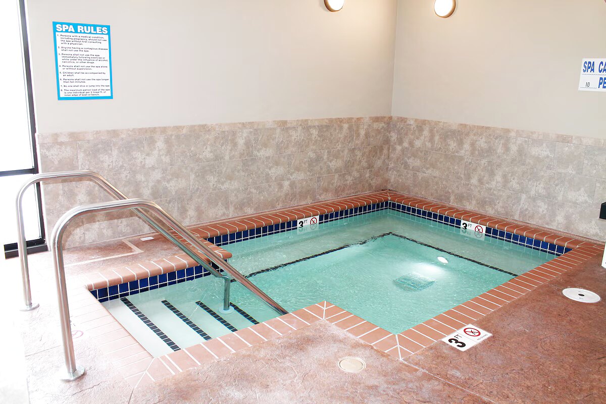 Indoor hot tub spa